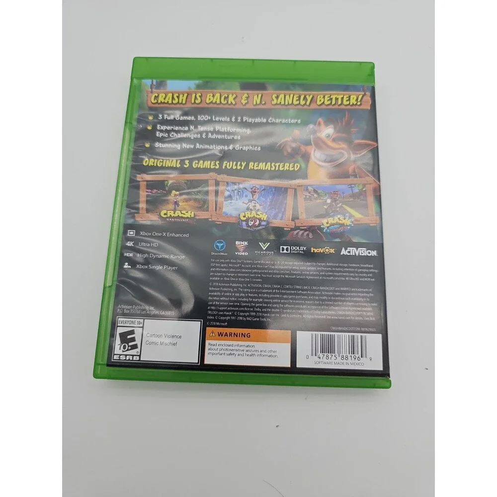 Crash Bandicoot N. Sane Trilogy - Microsoft Xbox One